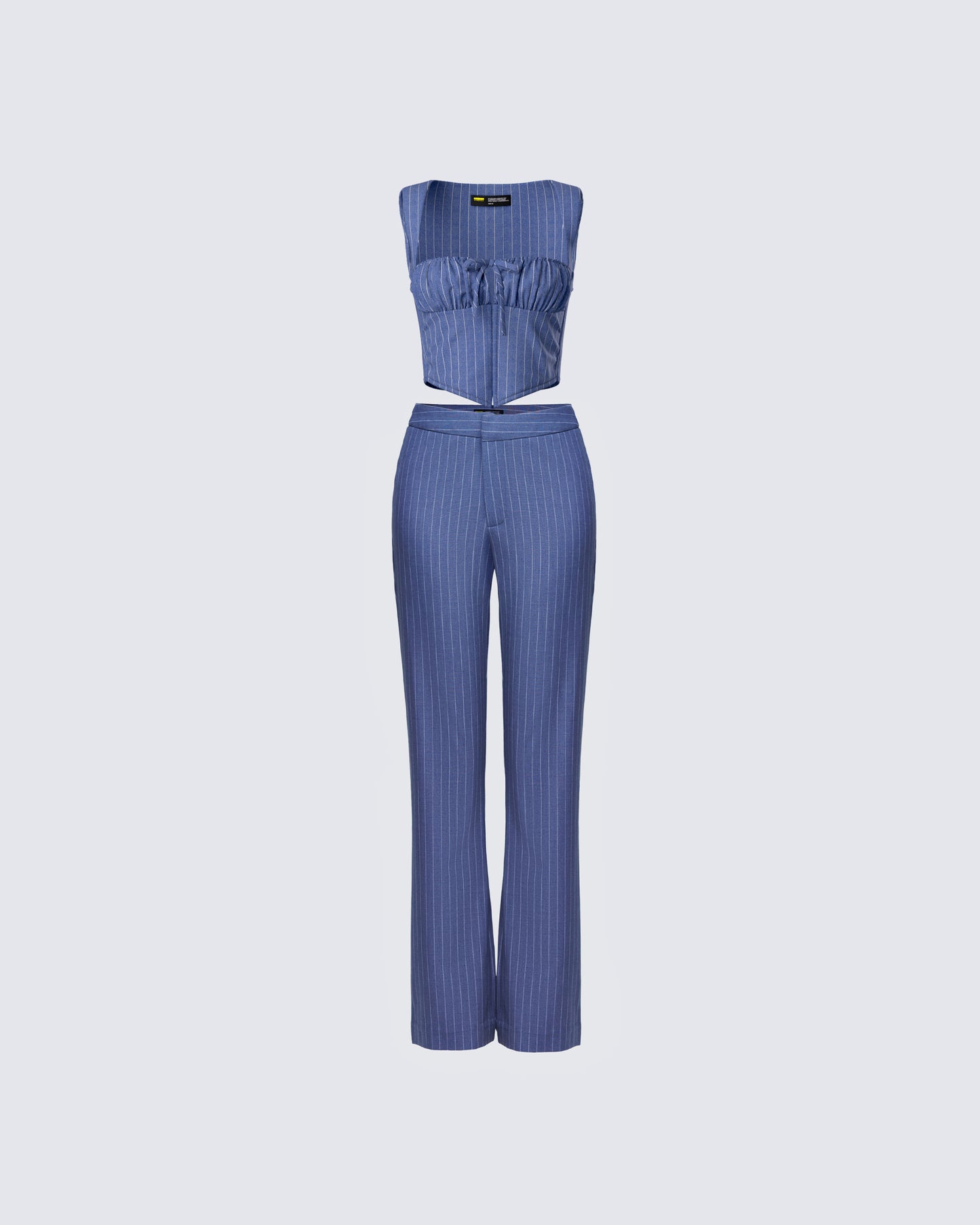 Ziva Grey Pinstripe Set product front