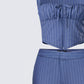 Ziva Grey Pinstripe Set