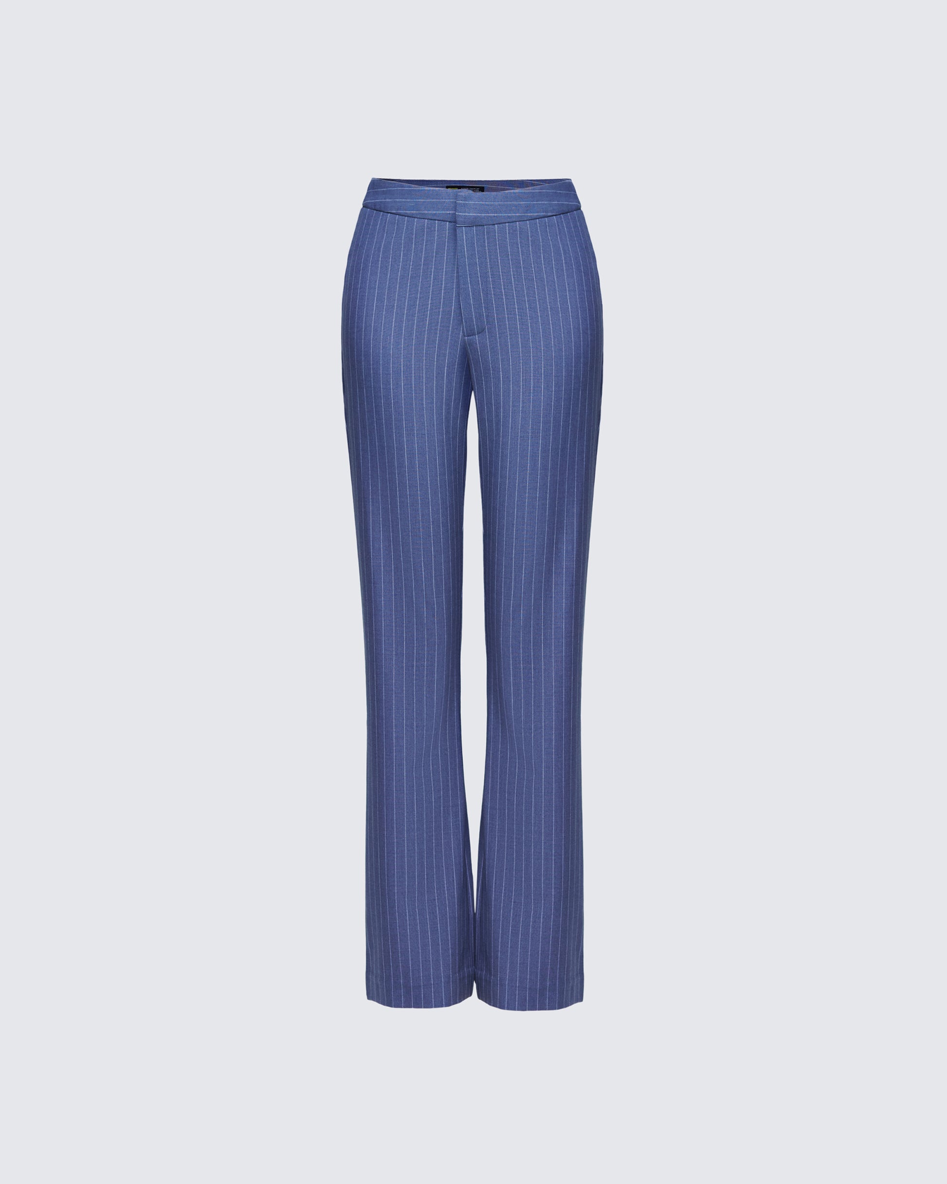 Ziva Grey Pinstripe Top product front 