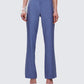 Ziva Grey Pinstripe Mid Rise Pants model front