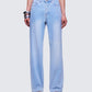 Zo Blue Denim Straight Leg Jean model front
