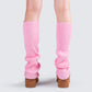 Pollie Pink Ribbed Leg Warmer