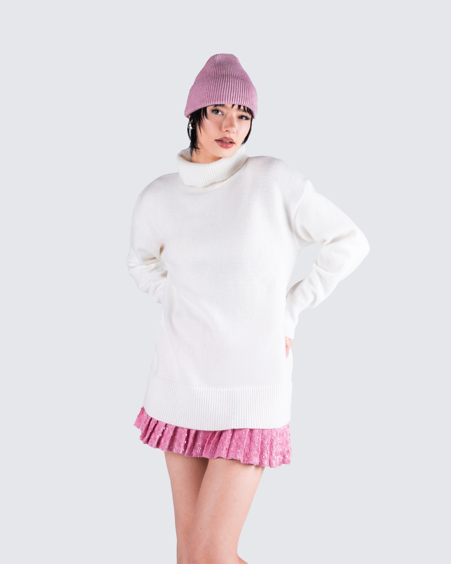 Carissa Ivory Sweater Knit Top