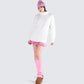 Molly Pink Ribbed Beanie