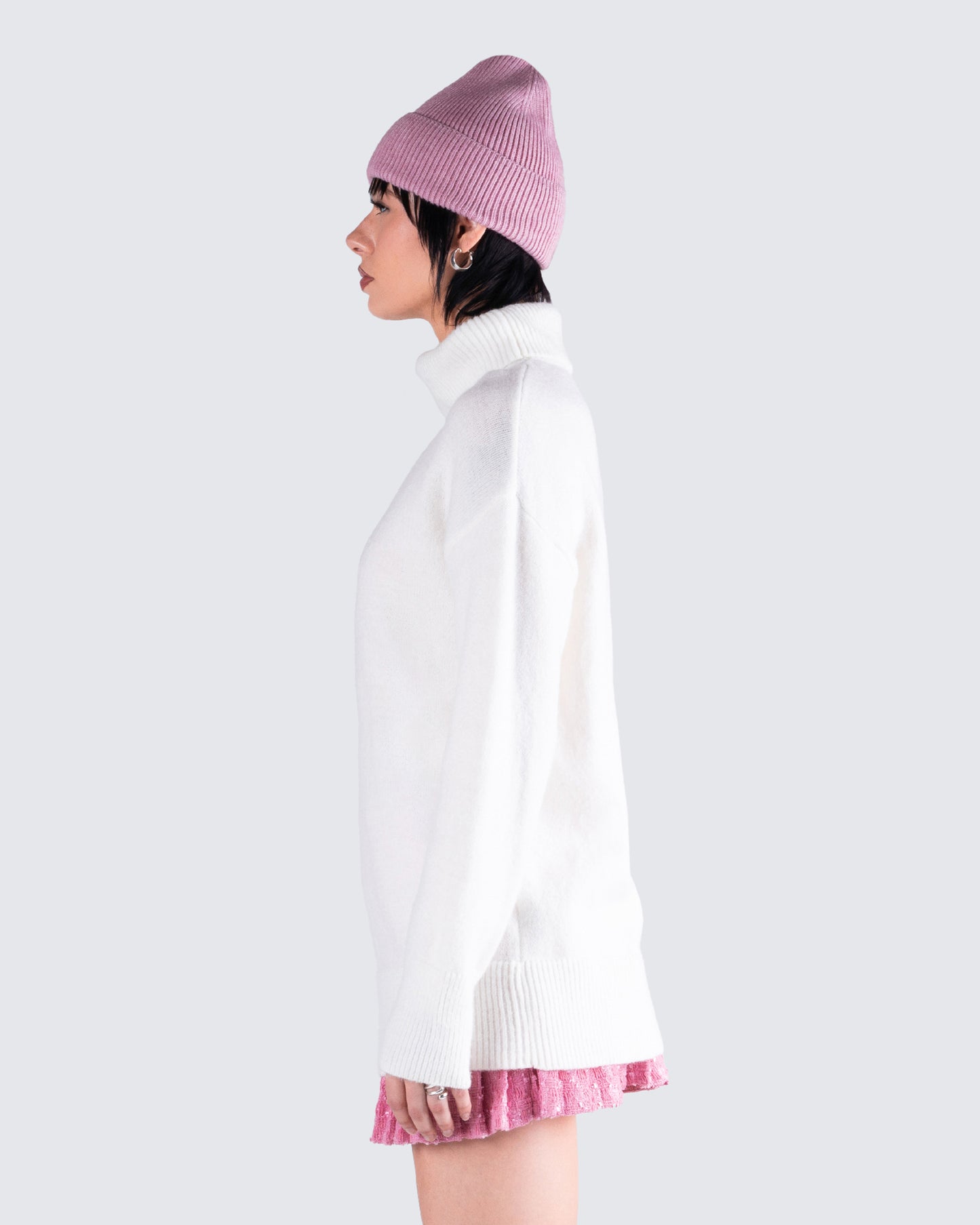 Carissa Ivory Sweater Knit Top