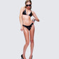 Zumi Black Sequin Minikini Top