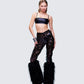 Zumi Black Fishnet Sequin Pants