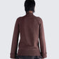 Zuri Brown Sweater Knit Top