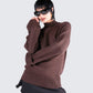 Zuri Brown Sweater Knit Top