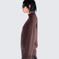 Zuri Brown Sweater Knit Top