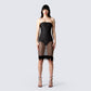 Vicky Black Strapless Bodysuit