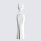 Pauline White Maxi Dress 3d product front