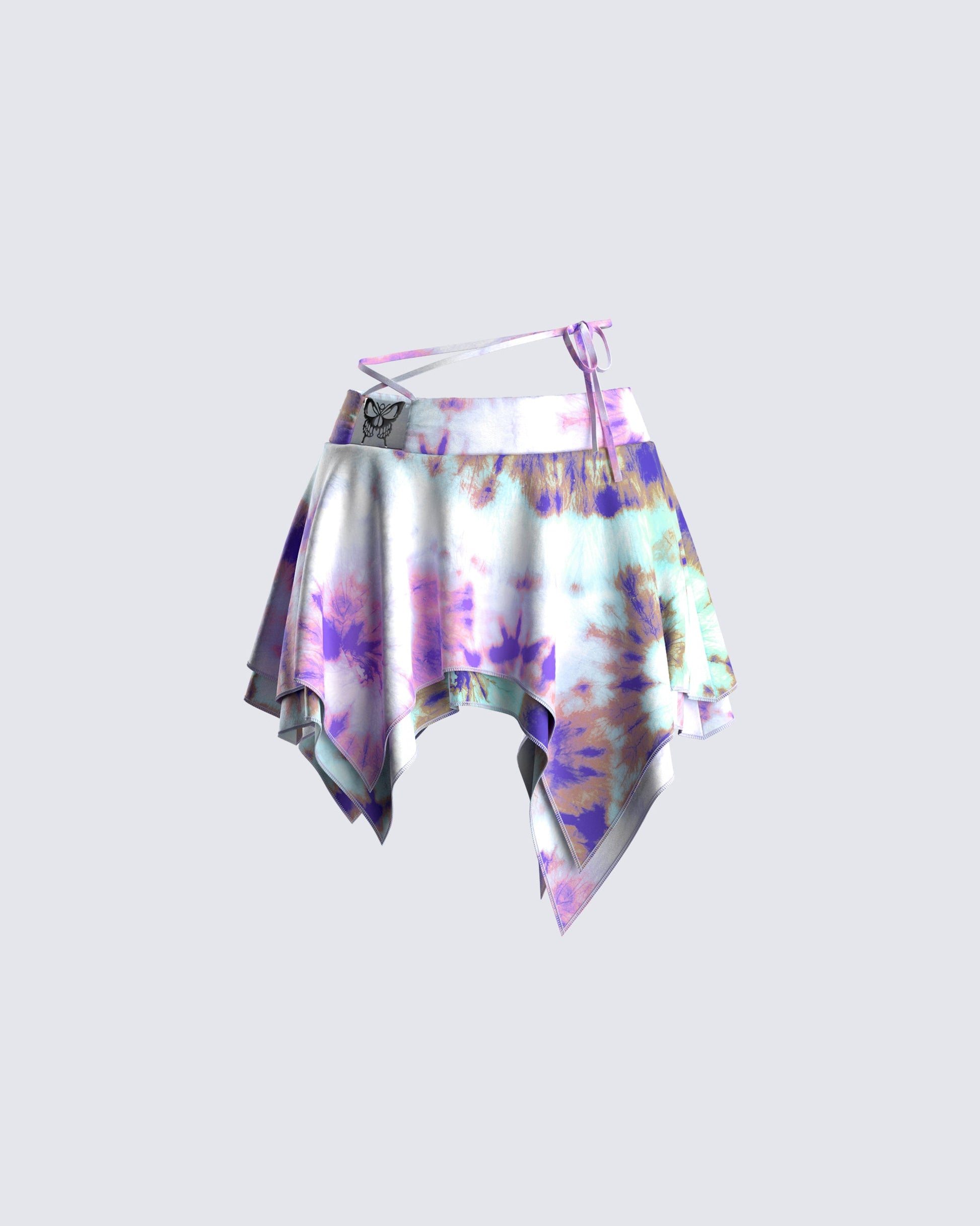 Kadence Tie Dye Print Skirt product front