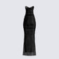 Shia Black Lace Gown