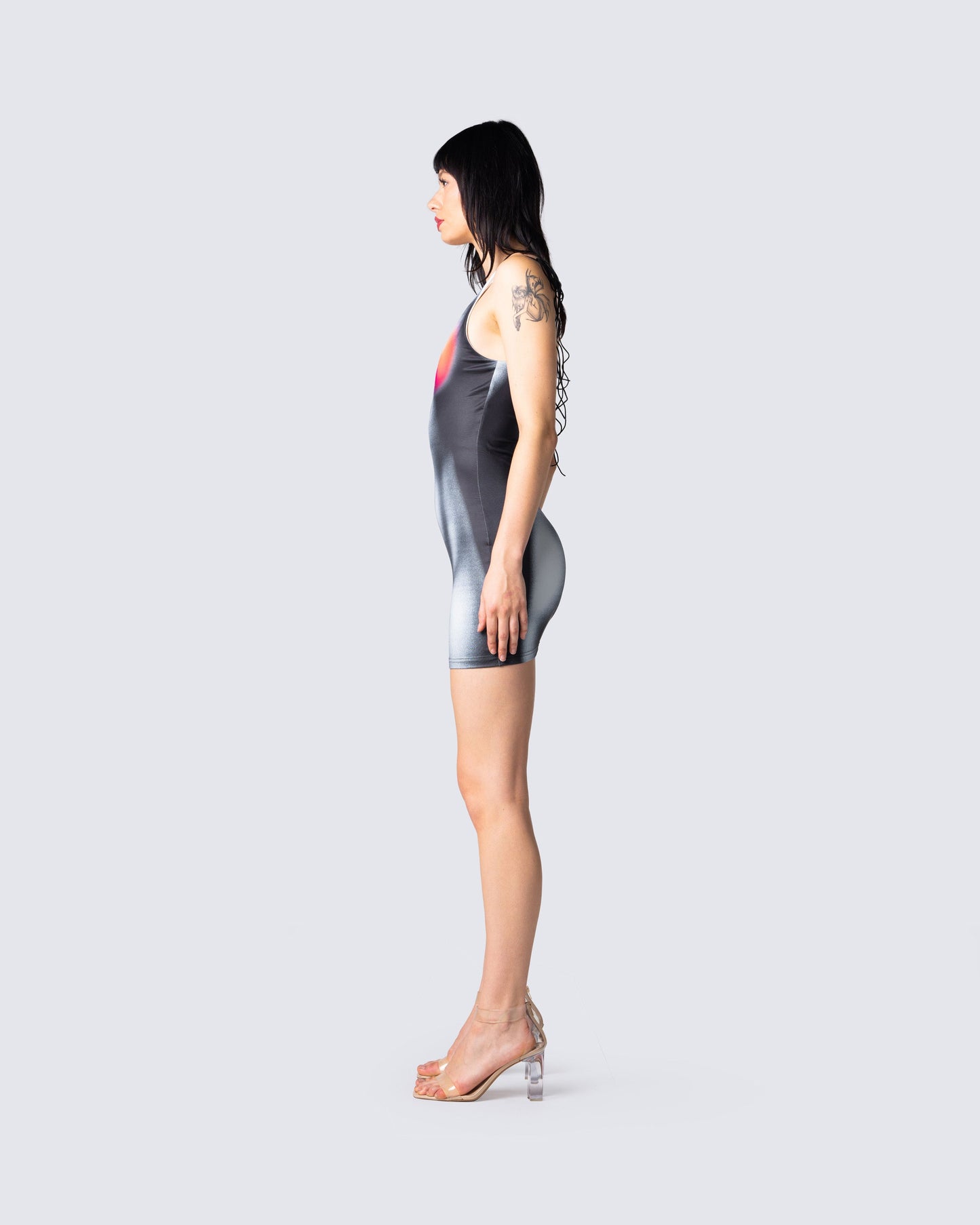 Sabrina Body Print Mini Dress