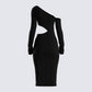 Xander Black Cut Out Midi Dress