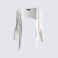 Winnie Ivory Pointelle Shrug 3d product front
