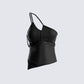 Rhett Black Strappy Top product front