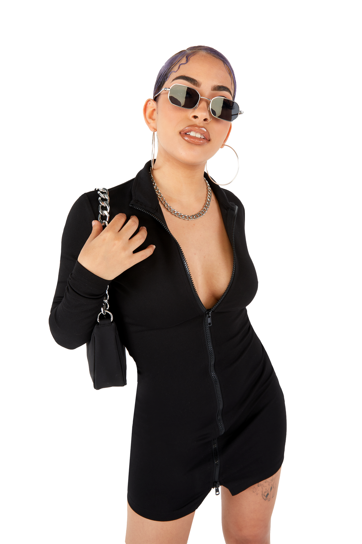 Rada Zip-up Mini Dress