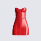 Trisha Vegan Leather Mini Dress product front
