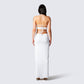 Zeke White Criss Cross Top