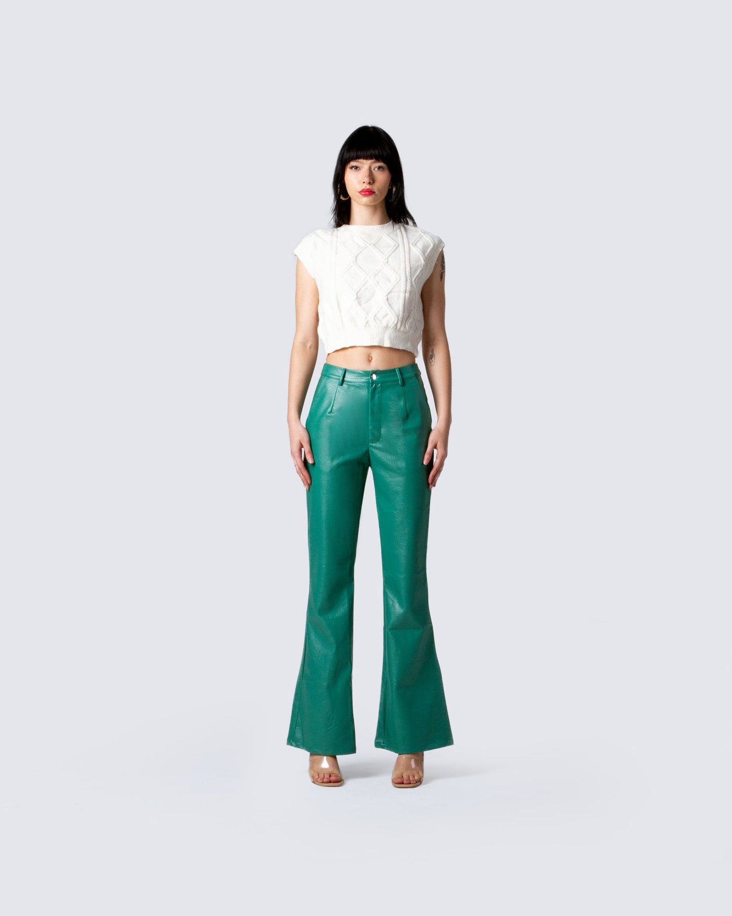 Stella Green Vegan Leather Pant