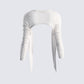 Winnie Ivory Pointelle Shrug