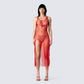 Skye Red Shimmer Dress