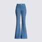 Skyler Flared Blue Jeans