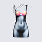 Sabrina Body Print Mini Dress 3d product front