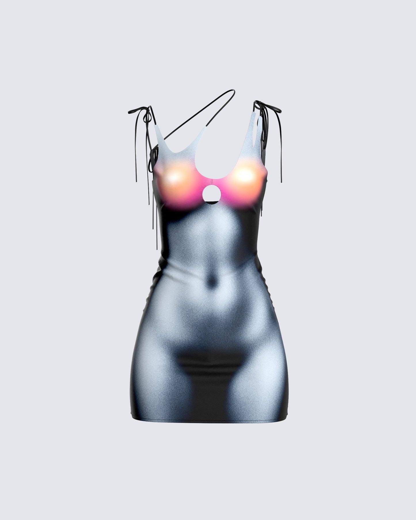 Sabrina Body Print Mini Dress 3d product front