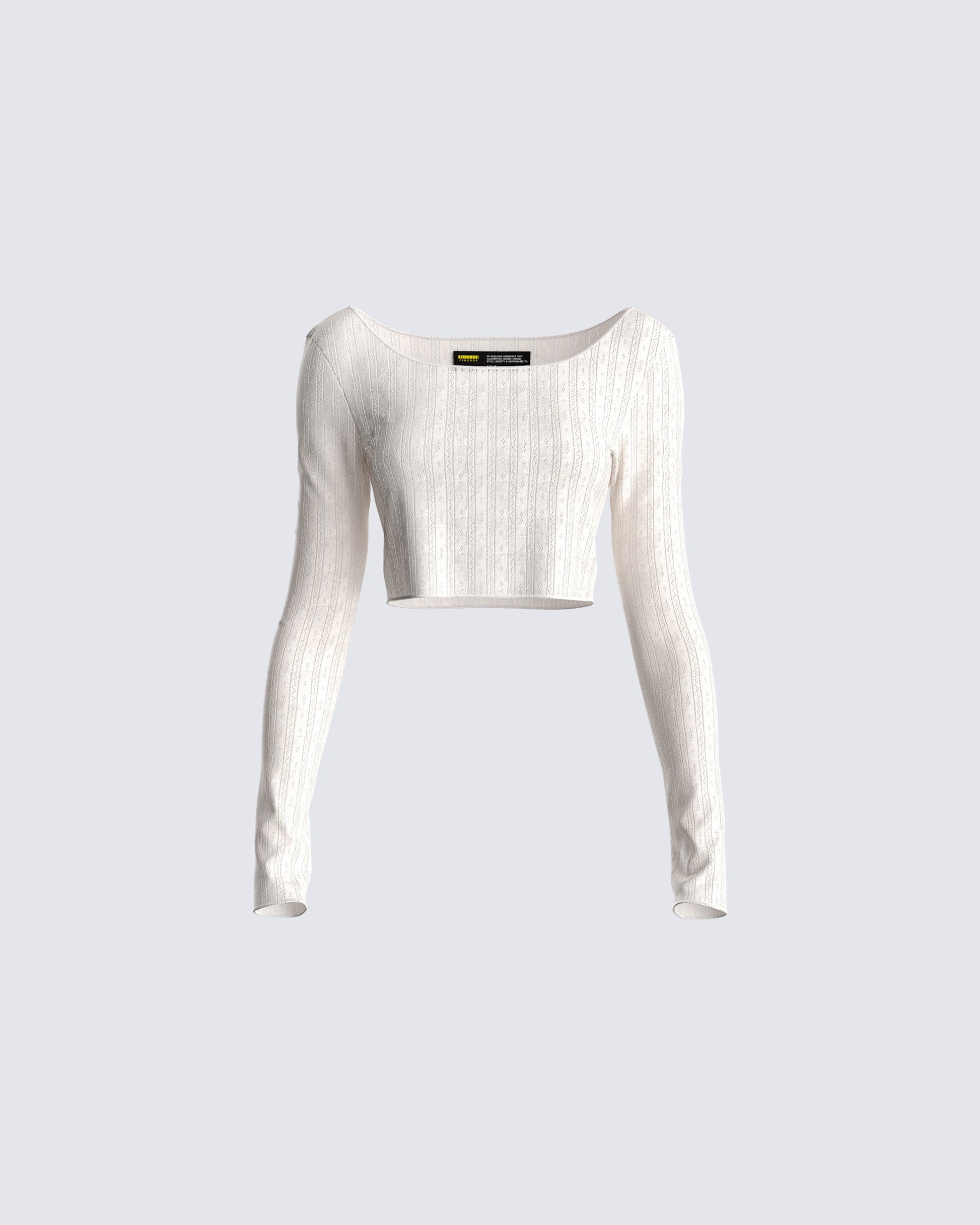 Rita Ivory Pointelle Top product front