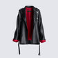 Tarja Black Vegan Leather Jacket product front