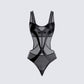 Yuna Black Mesh Bodysuit product front