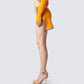 Riley Orange Mini Skirt