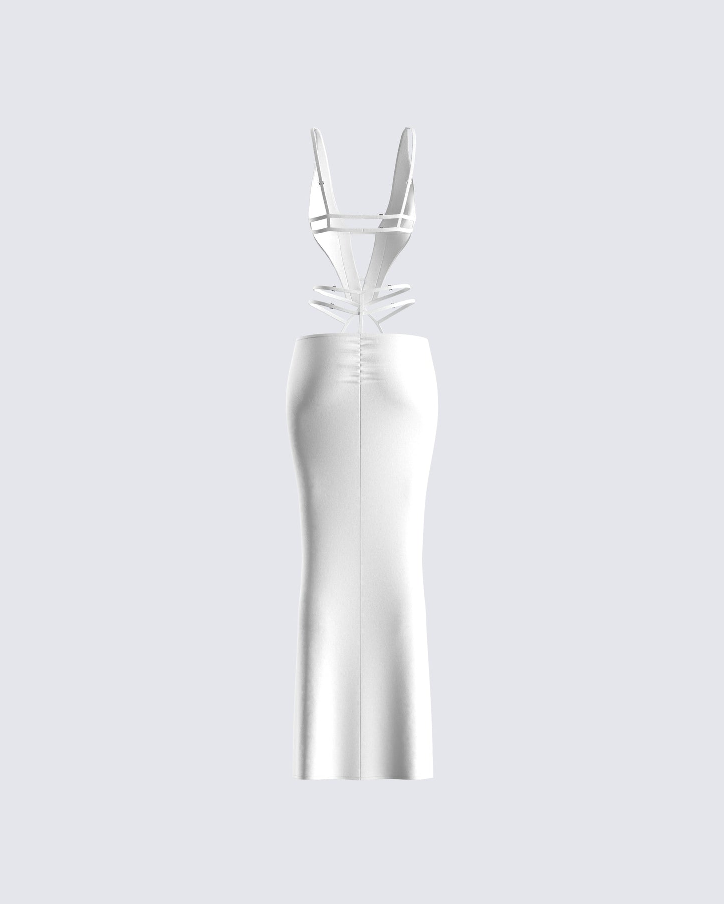 Pauline White Maxi Dress