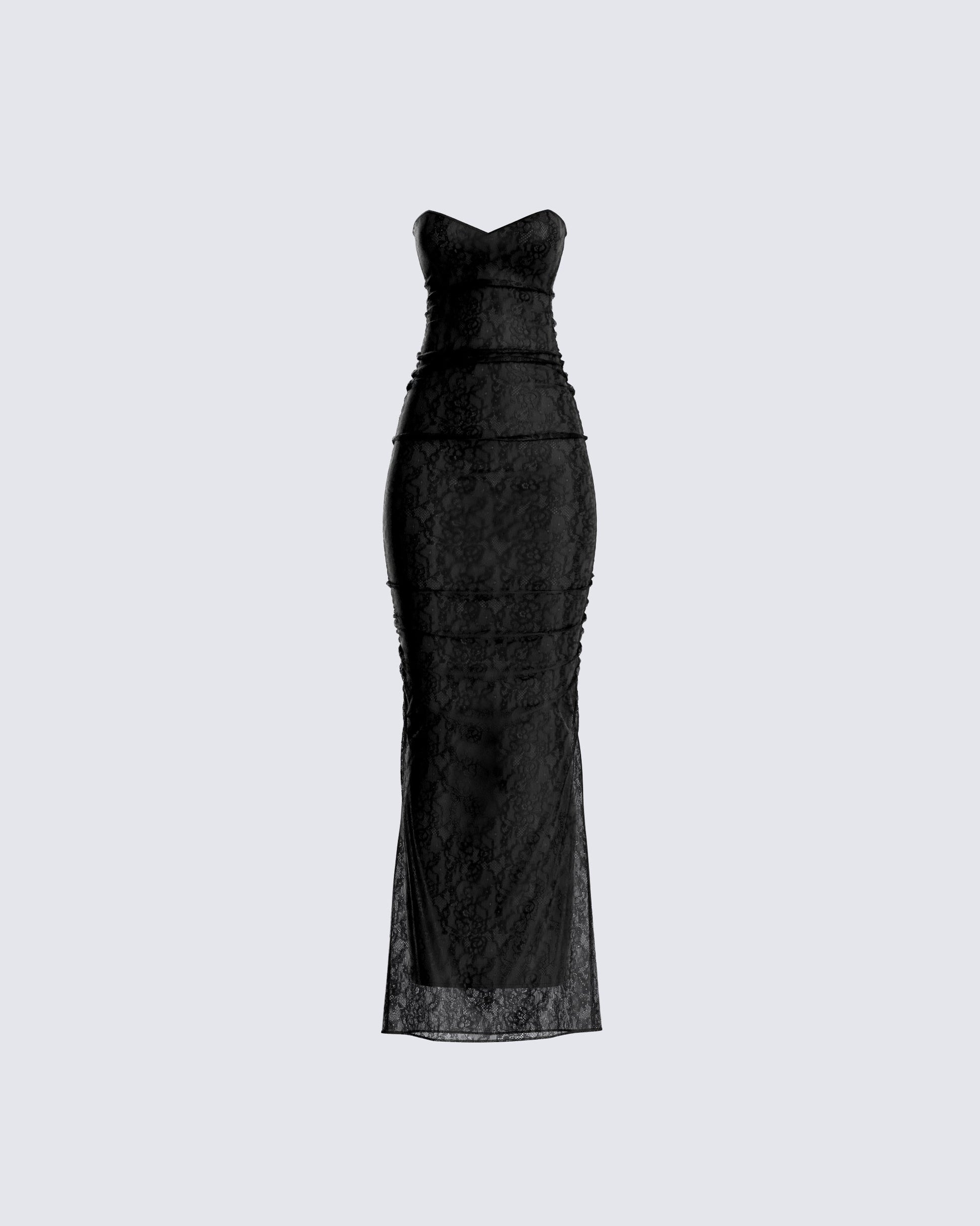 Shia Black Lace Gown product front