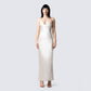 Venus Ivory Satin Dress