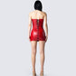 Trisha Vegan Leather Mini Dress
