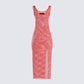 Skye Red Shimmer Dress