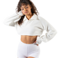 Bella Paradise Cropped Collared Pullover