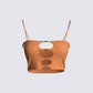 Raina Brown Cut Out Top