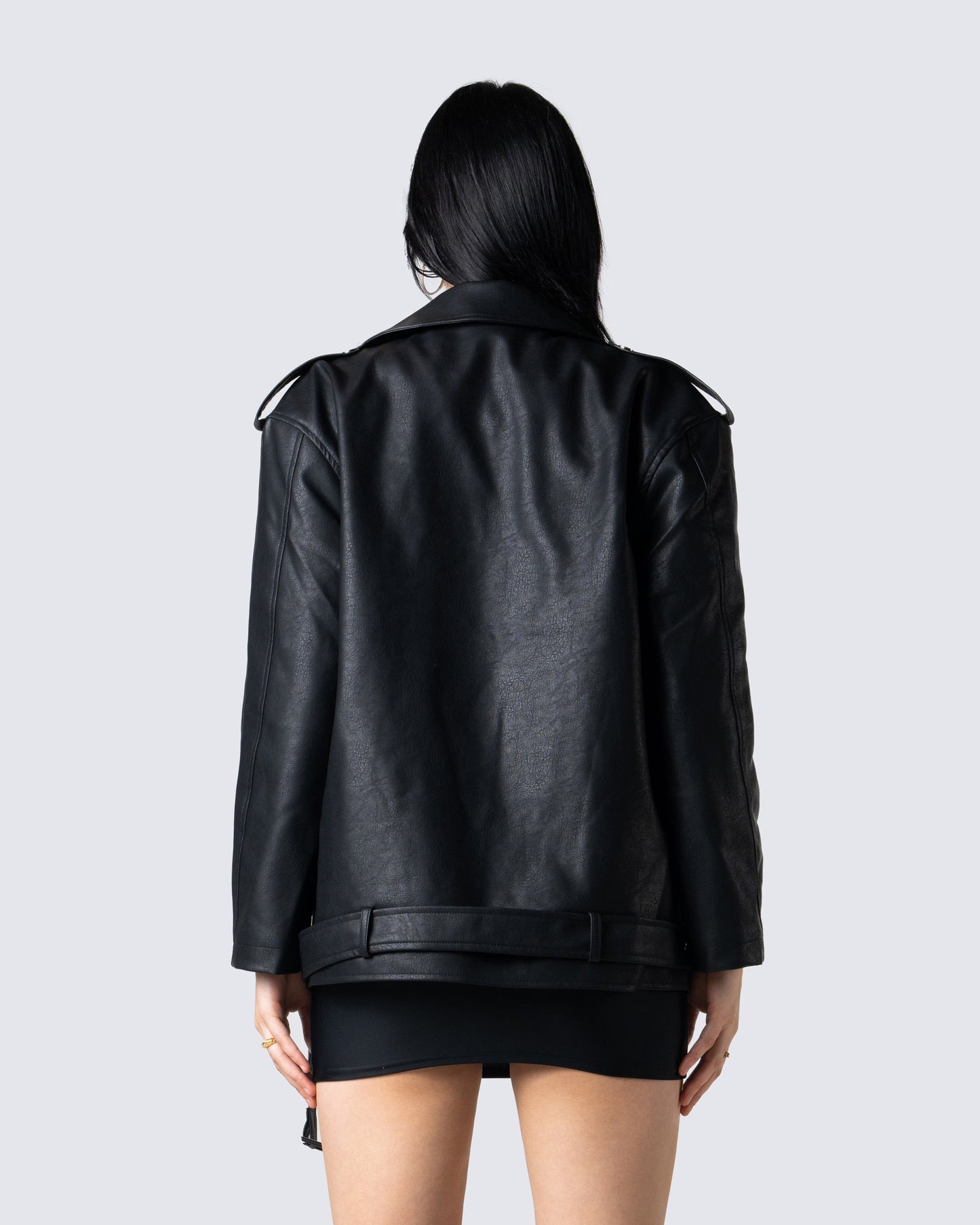 Tarja Black Vegan Leather Jacket