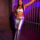 Rara Chrome Low V Pants