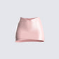 Jacque Pink Vegan Leather Skirt 3d product front