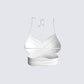 Zeke White Criss Cross Top