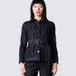 Robin Black Jean Jacket model front