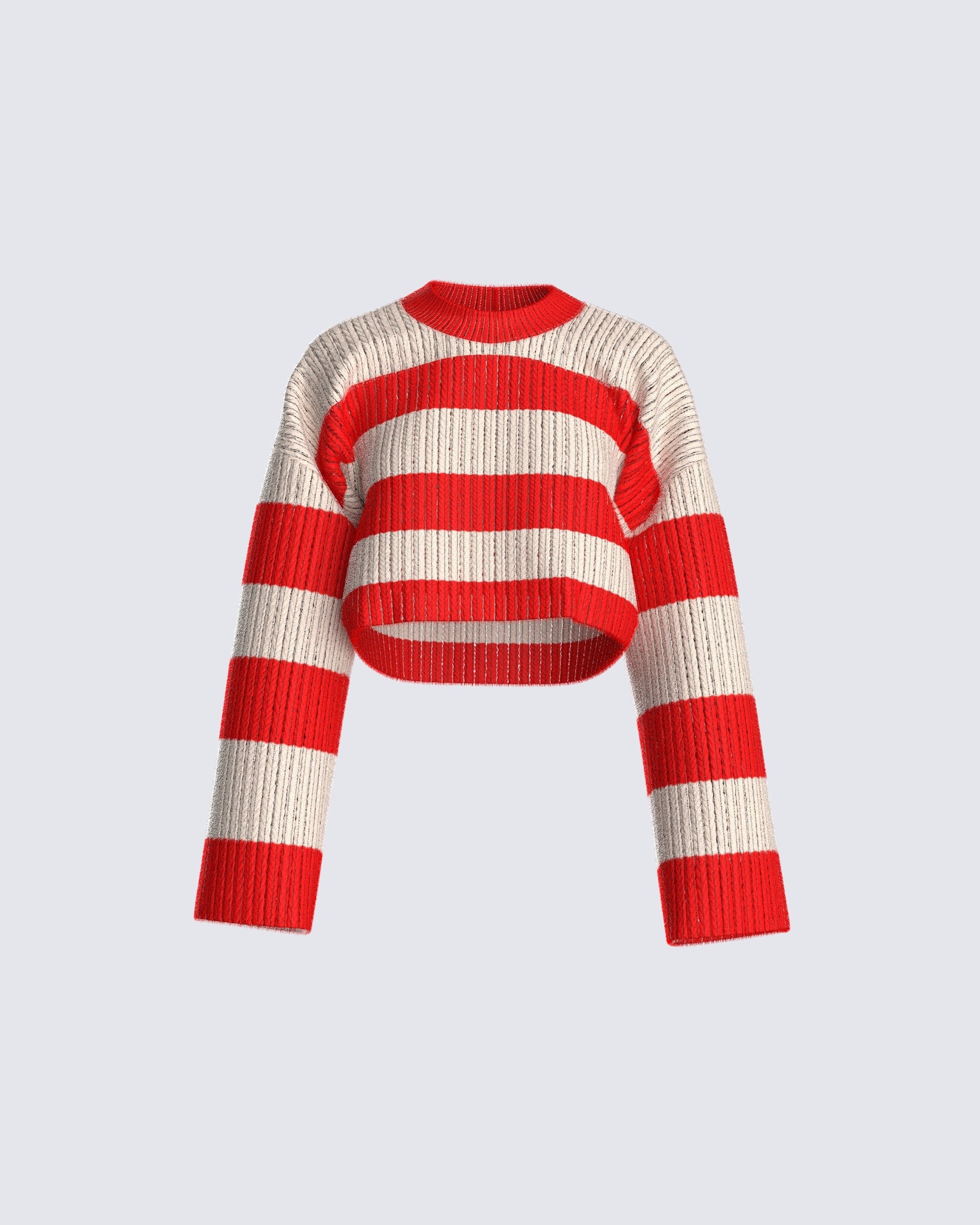 Nikko Stripe Sweater Knit Top product front