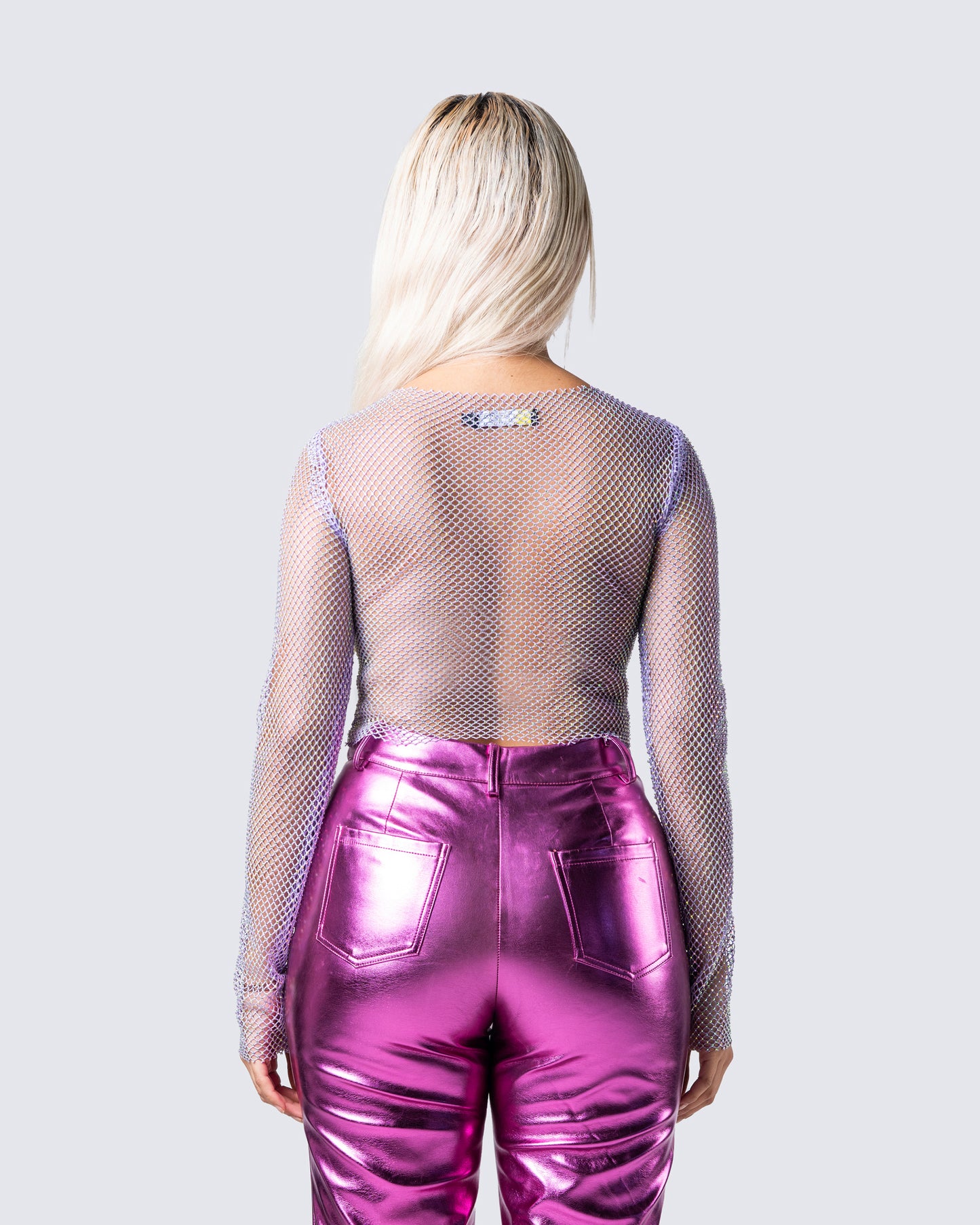 Danya Lavender Rhinestone Top