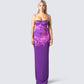 Nessa Floral Print Maxi Dress model front